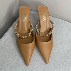 ZARA NUDE HIGH HEELS